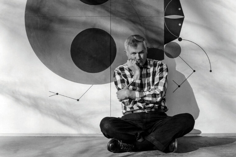 Black and white photograph of Charley Harper