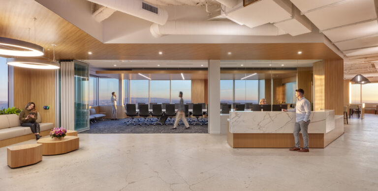 lobby area of a corporate company